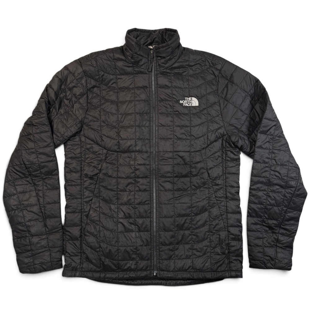 The North Face Thermoball Eco Jacket Mens Small Black NF0A4P9X Quilted Puffer